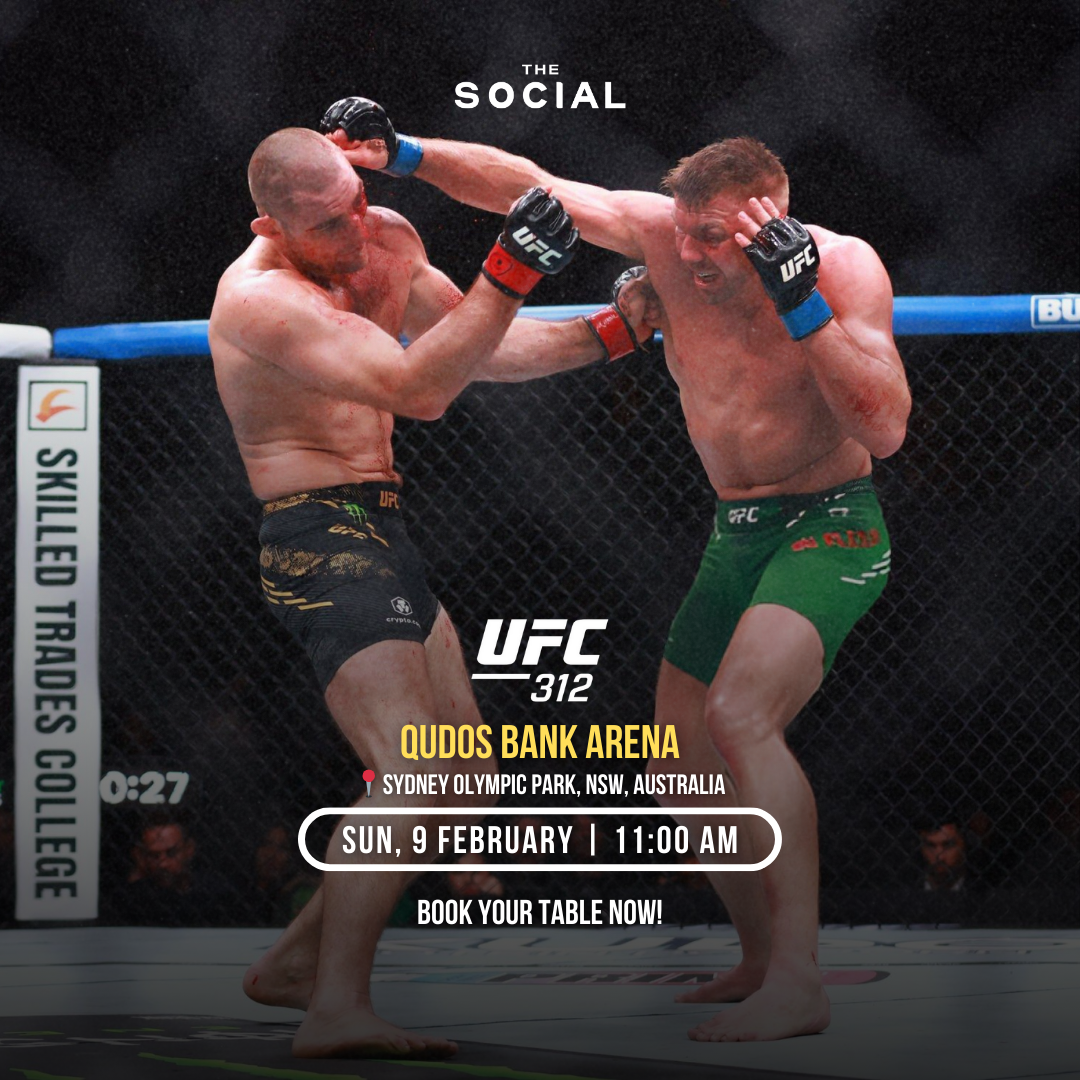 UFC 312 | QUDOS BANK ARENA | 9 FEB 2025 - The Social Seminyak
